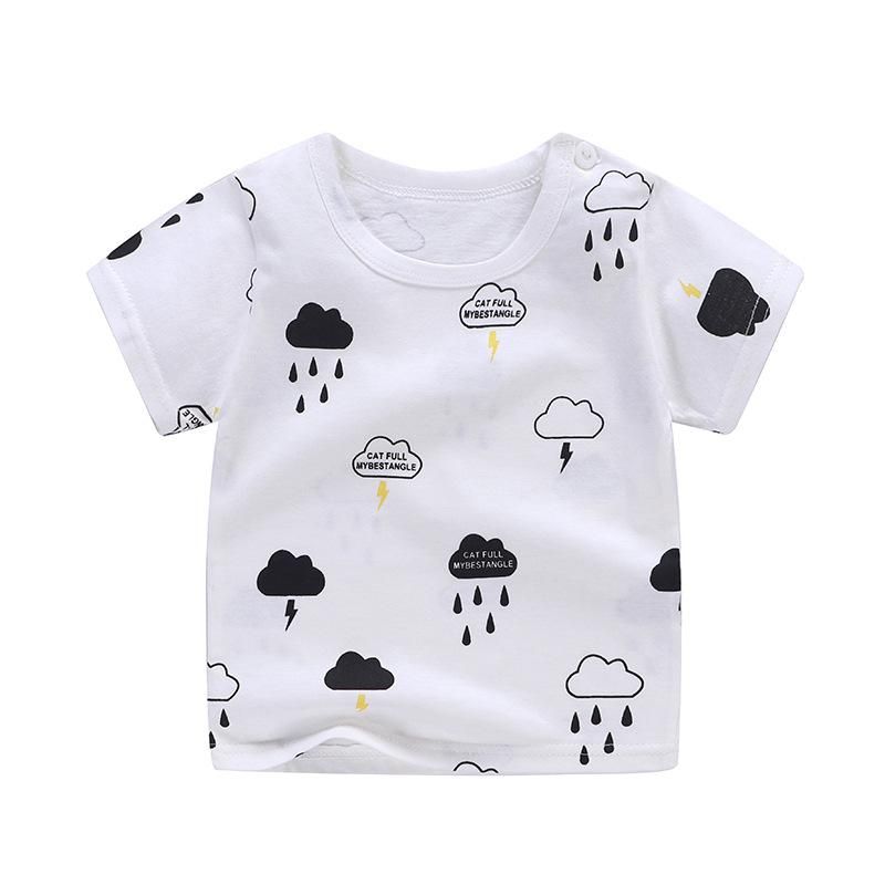 Newborn Baby Kids T Shirts for Girls Boys Tshirt Summer Cotton Cartoon Unicorn Printing Tops T-shirt Children's Clothes