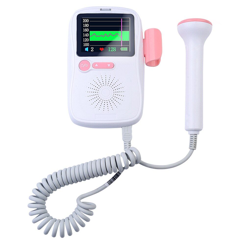 Dual Mode Ultrasound Fetal Doppler Baby Heart Beat 0 Radiation Prenata Doppler Baby Heart Rate Monitor Pocket Doppler