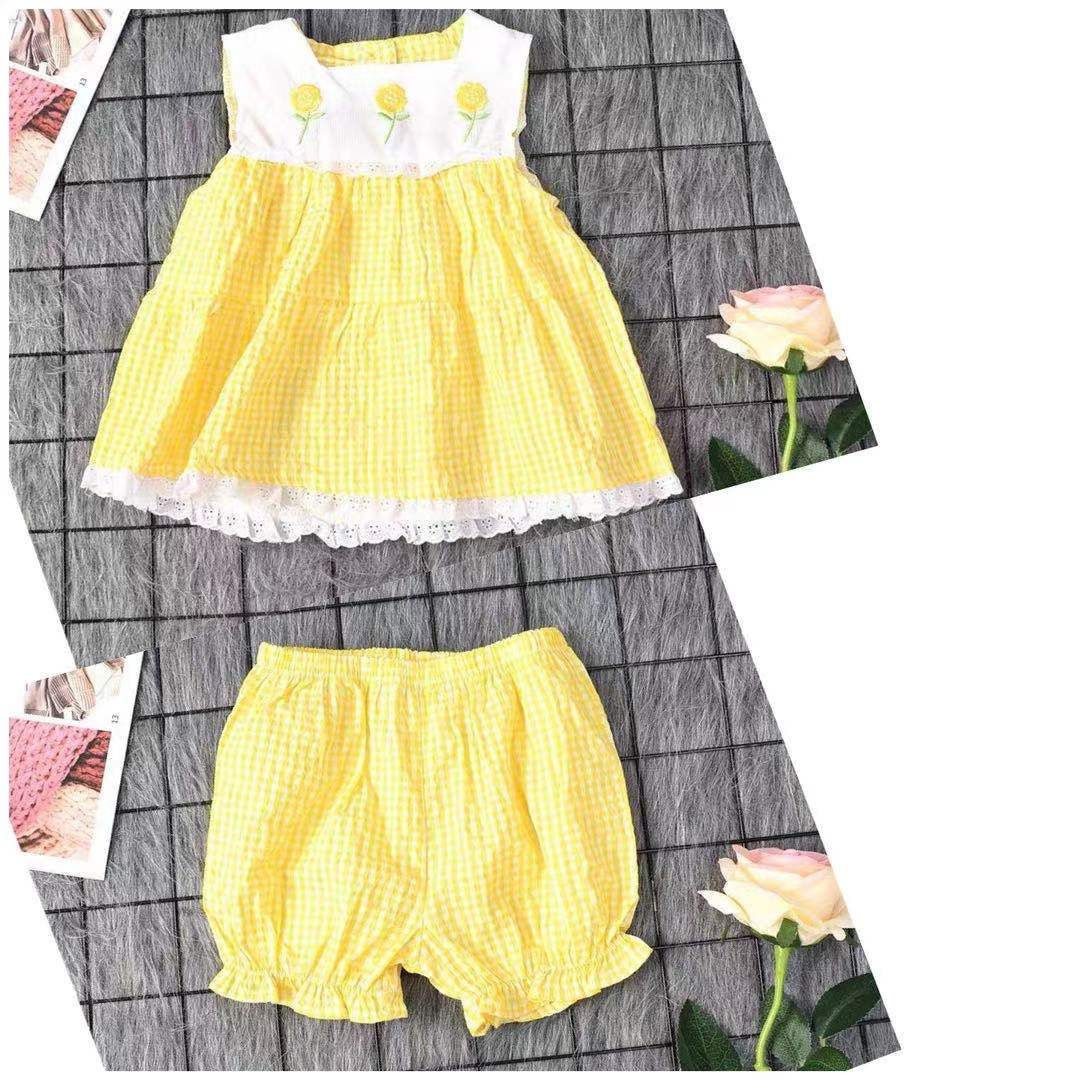 Baby dress kid 2 part set 12 month to 24 month age cotton frock