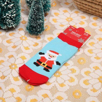 2020 New Cotton Spring Winter Autumn Baby Girls Boys Kids Socks Children Striped Terry Snowflake Elk Santa Claus Christmas Bear