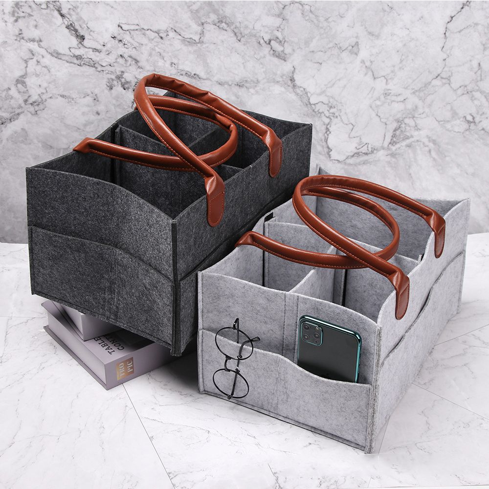 Baby Felt Portable Travel Organizer Large Capacity Felt Storage Bag Diaper Storage Diaper Bags Nappy Bags