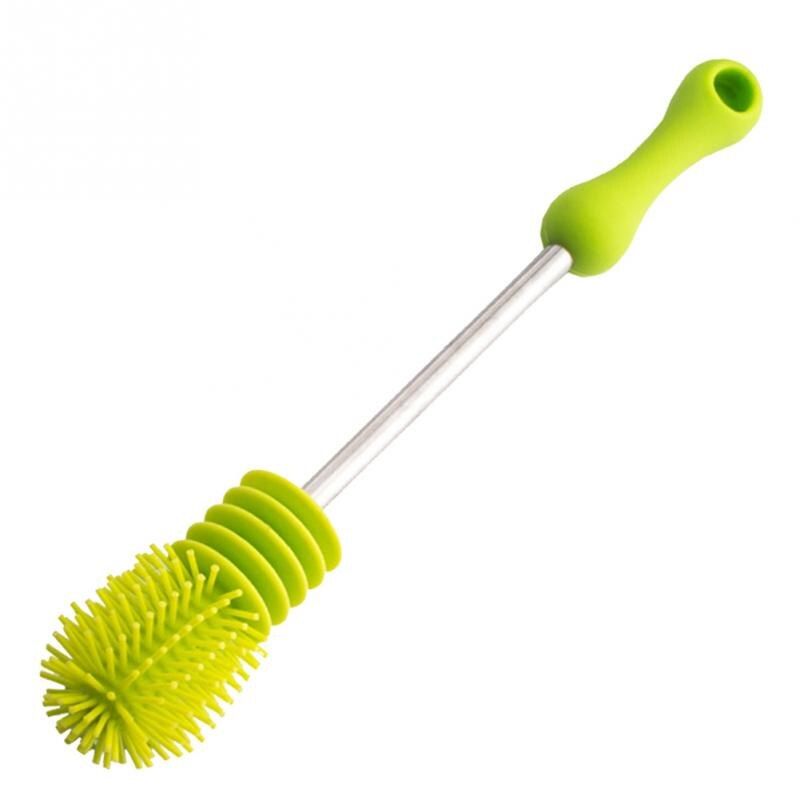 2019 New For Washing Cleaning Rotary Handle Long Handle Scrubbing Feeding-bottle Brush
