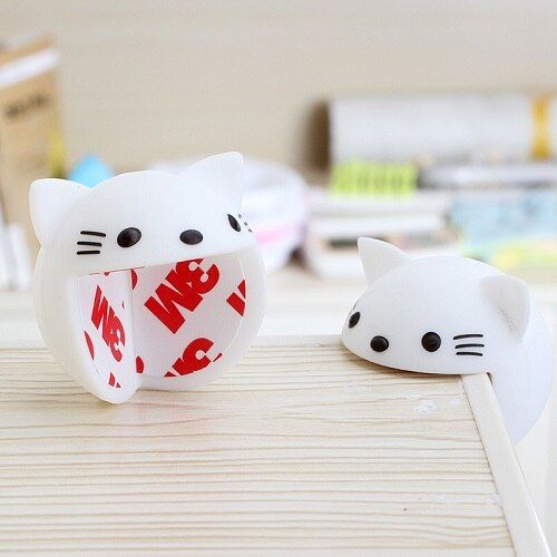 2pcs/lot Baby Cartoon ty Table Corner Protector Cute Anti-Collision Angle Protection Cover Edge Corner Desk Guard Child Walk