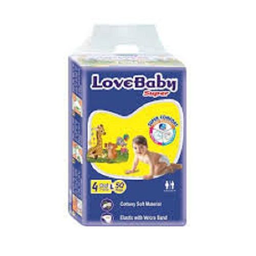 Love Baby Super Diaper maxi 4 (Belt System) L (7-18 kg) (BD) 50pcs