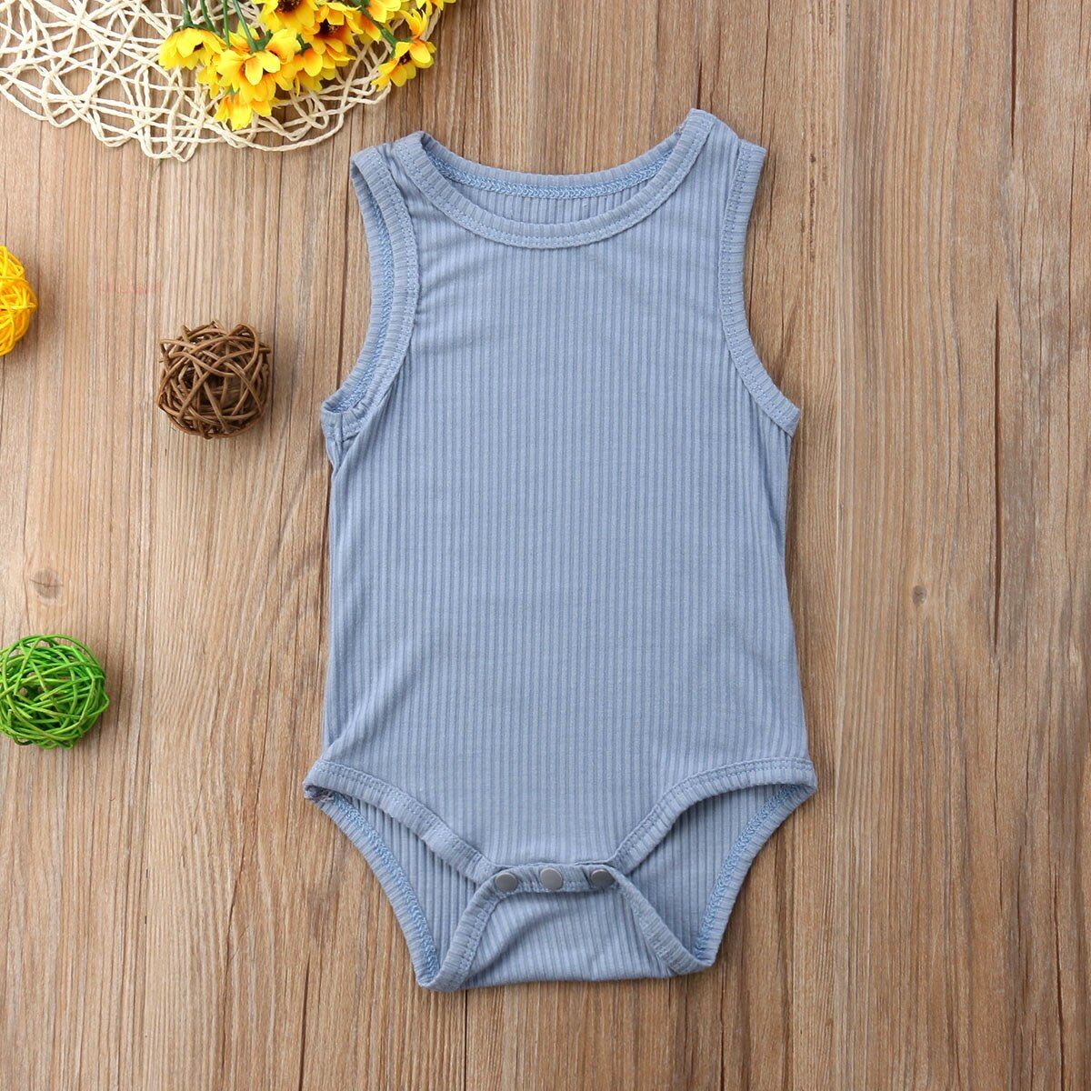 Cute Newborn Kid Baby Boy Girl Clothes Solid Color Pure Jumpsuit Romper Body suit Playsuit Sleeveless Babe Kids Boys Outfits New