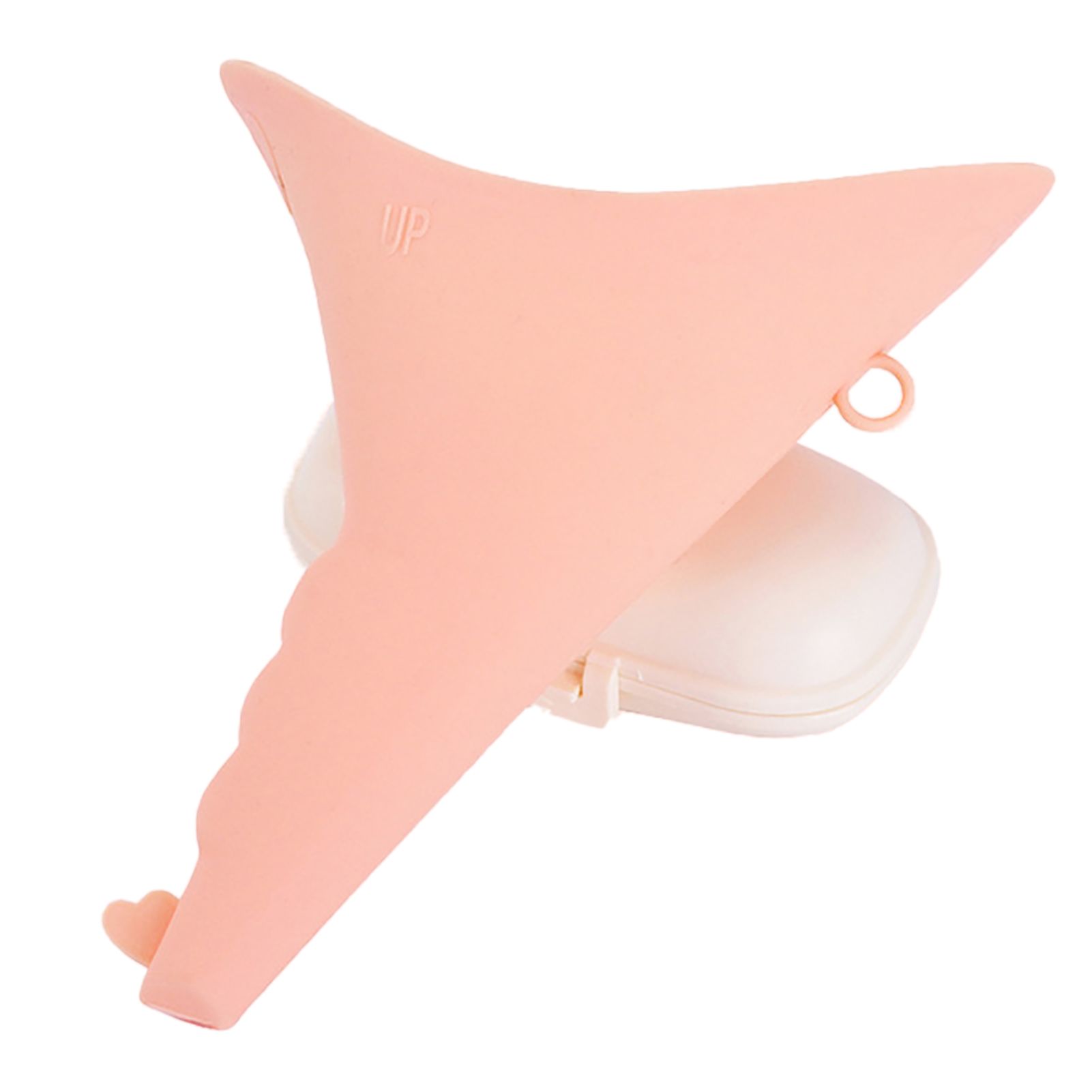 Standing Urinary Funnel Reusable Non-irritating Silicone Curved Mouth Urine Bag for Camping