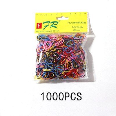 1000pcs/lot Baby Disposable Gum Elastic Hair Bands Ponytail Holder Rubber Hair Band Girls Scrunchies Children Hair Accessories