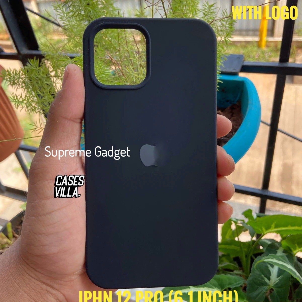 Silicon case for iphn -12/12 Pro  with logo  [6.1] inch