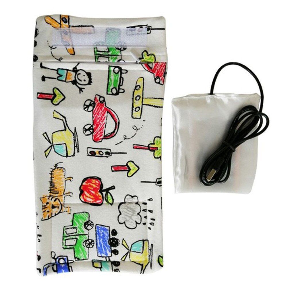 USB Milk Water Warmer Travel Stroller Insulated Bag Baby Nursing Bottle Heater Portable Outdoor Heated Bottle Milk Warmer