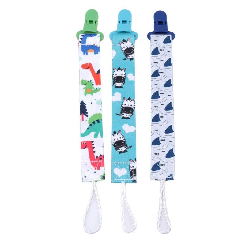1 Pack Baby Pacifier Clip Chain Ribbon Holder Pacifier 4 Pcs Soother Clips Leash Belt Nipple Holder For Infant Feeding 941556