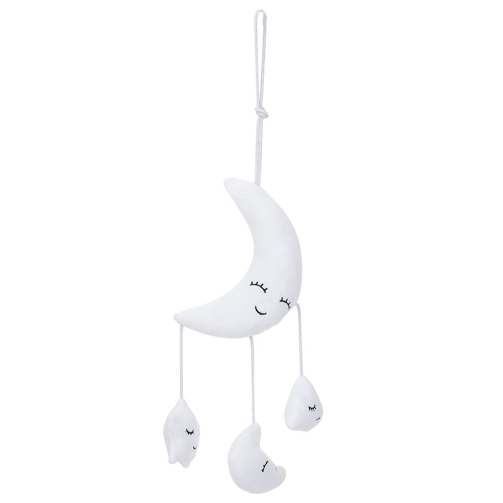 Stroller Hanging Rattle Toy Parent-Child Interactive Safety Portable White PP Cotton for Baby Intellectual Development