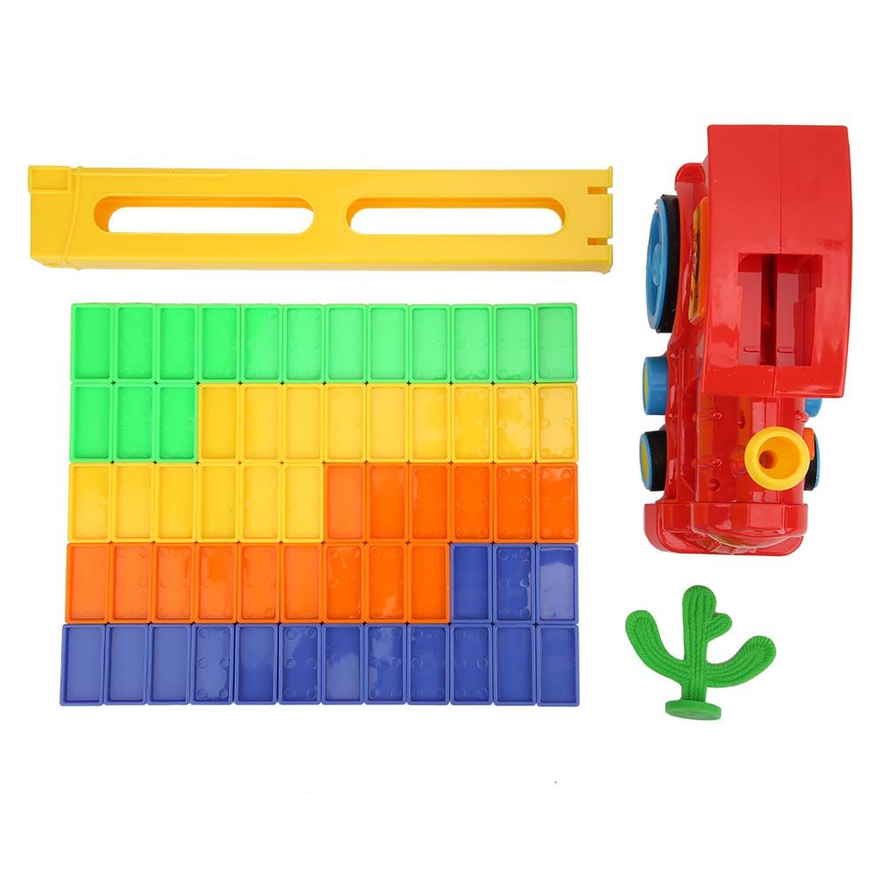 Electric Domino Car Toy Children Tear Resistant Grasp Durable for Home Above 3 Years Old