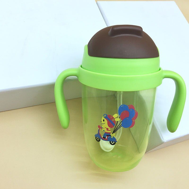 【BestGO】330ML Baby Feeding Bottles Cups Kids Water Milk Bottle Soft Mouth Duckbill Sippy Infant Drink Training Feeding Bottle