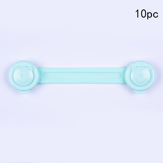 10pc Child Cabinet Lock Baby ty Doors Lock Protection of Children Drawer Locking Babyproof Plastic Lock Fridge Lock for Kids
