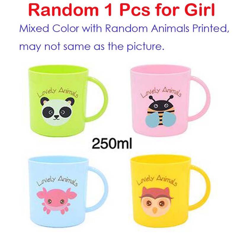 1Pcs 200ml Baby Children Water Cup Environmental Health Baby Feeding Cup Cartoon Milk Juice Cup for Kids