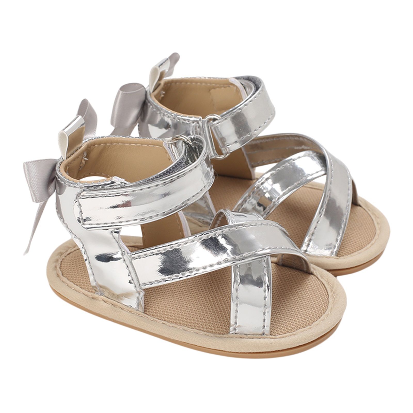 Baby Girl Sandal Shoes, Infants Anti-Slip Home Patch Color Leather Floral Sandbeach Casual Party Sandals