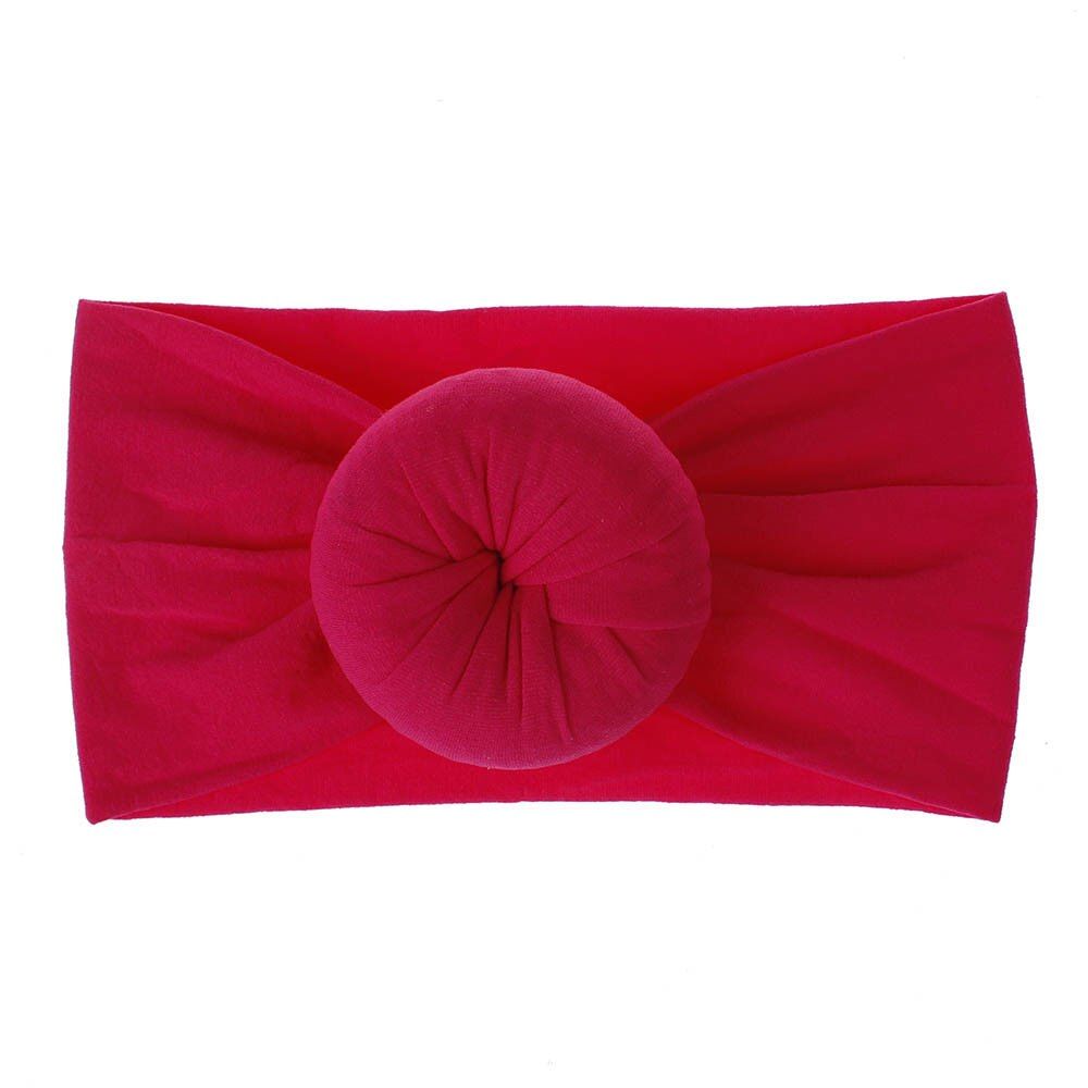 Citgeett Solid Toddler Girls Kids Baby Big Bow Hairband Headband Stretch Turban Head Wrap 0-6Y Dropshipping