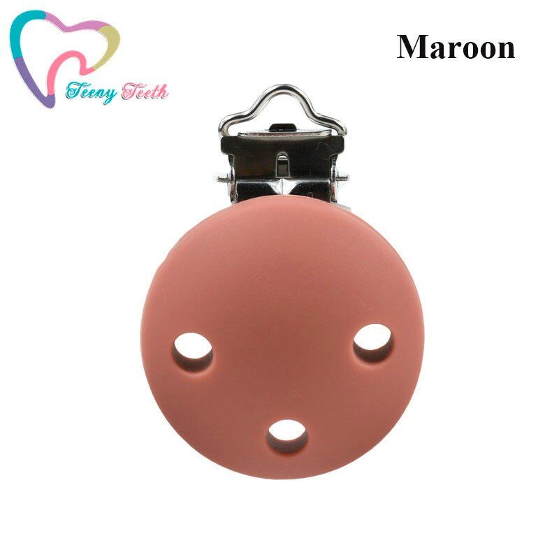 20 PCS Silicone Leopard Printed Round Pacifier Clips Holder Teething Accessories Perle Alphabet DIY Tool Chupetas Para Baby Toy
