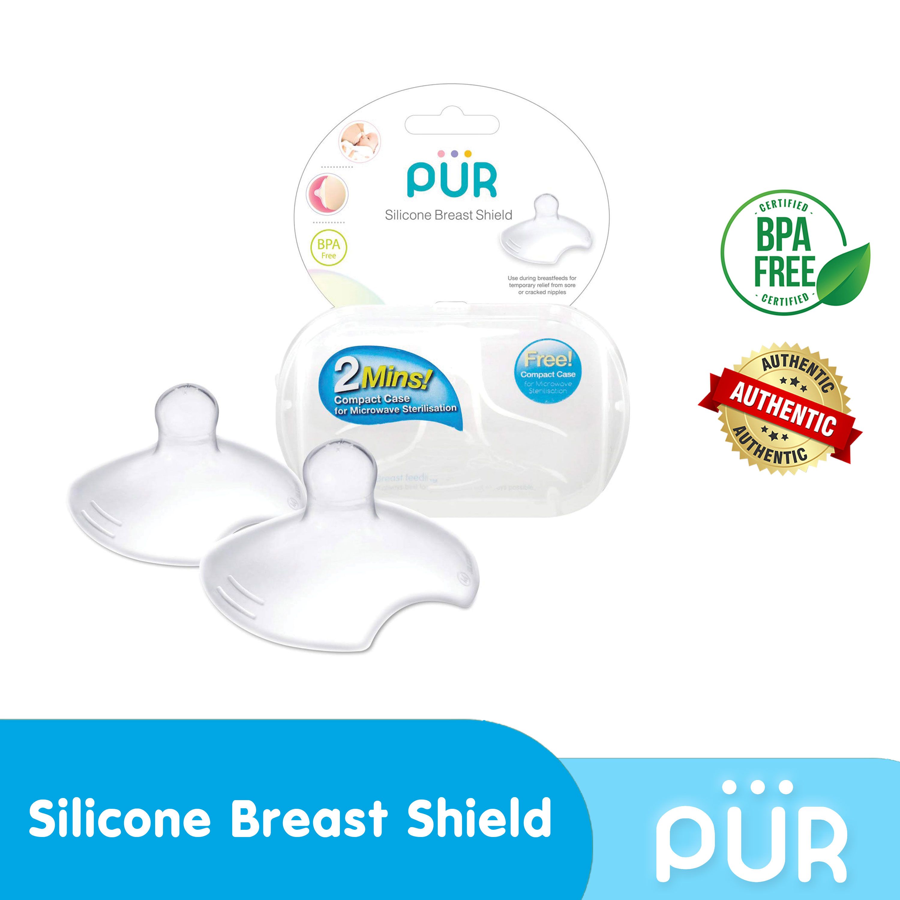 Pur Silicone Breast Shields-M. (2pcs) - (9832)