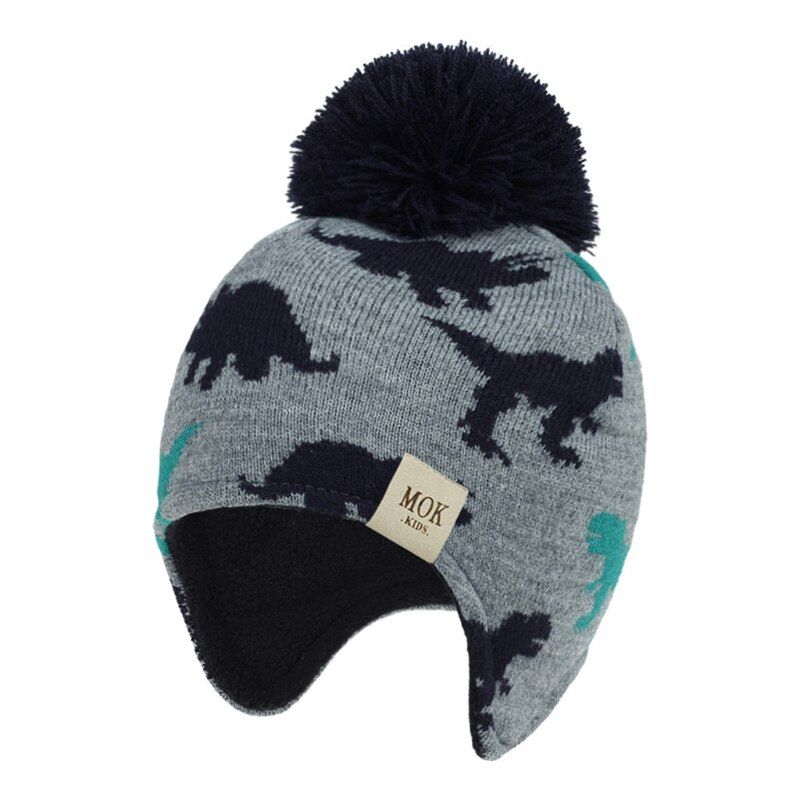 2020 New Baby Infant Boys Girls Kids Fall Winter Hat Fleece Lined Windproof Cute Cartoon Earflap Warm Hat
