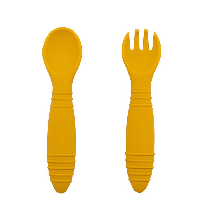 3PCS Baby Feeding Bowl Baby Dinner Plate Bamboo Kids Feeding Dinnerware With Silicone Suction Cup Bamboo Spoon Children's Dishes