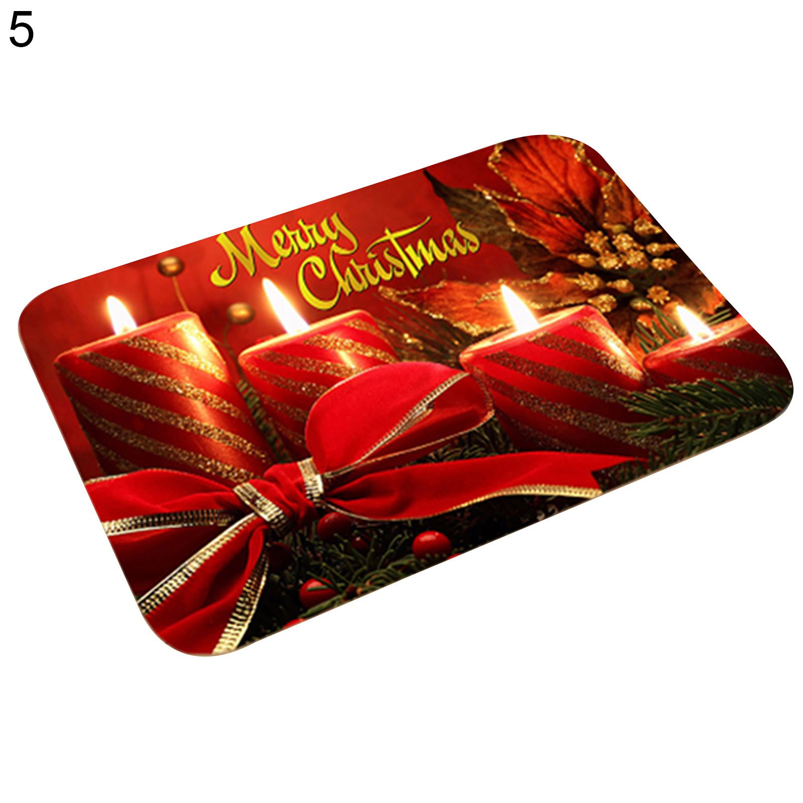 Floor Mat Anti-scratch Christ Tme Pattern Floor Pad