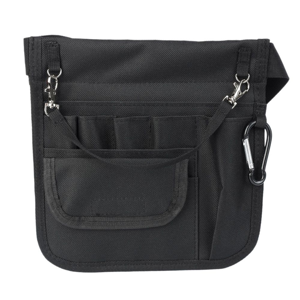 Nursing Bag, Nurse Fanny Pack, Belt Utility Kit, Nursing Tools Pocket Organizer, Nurse Waist Pouch Hip Bag - Black