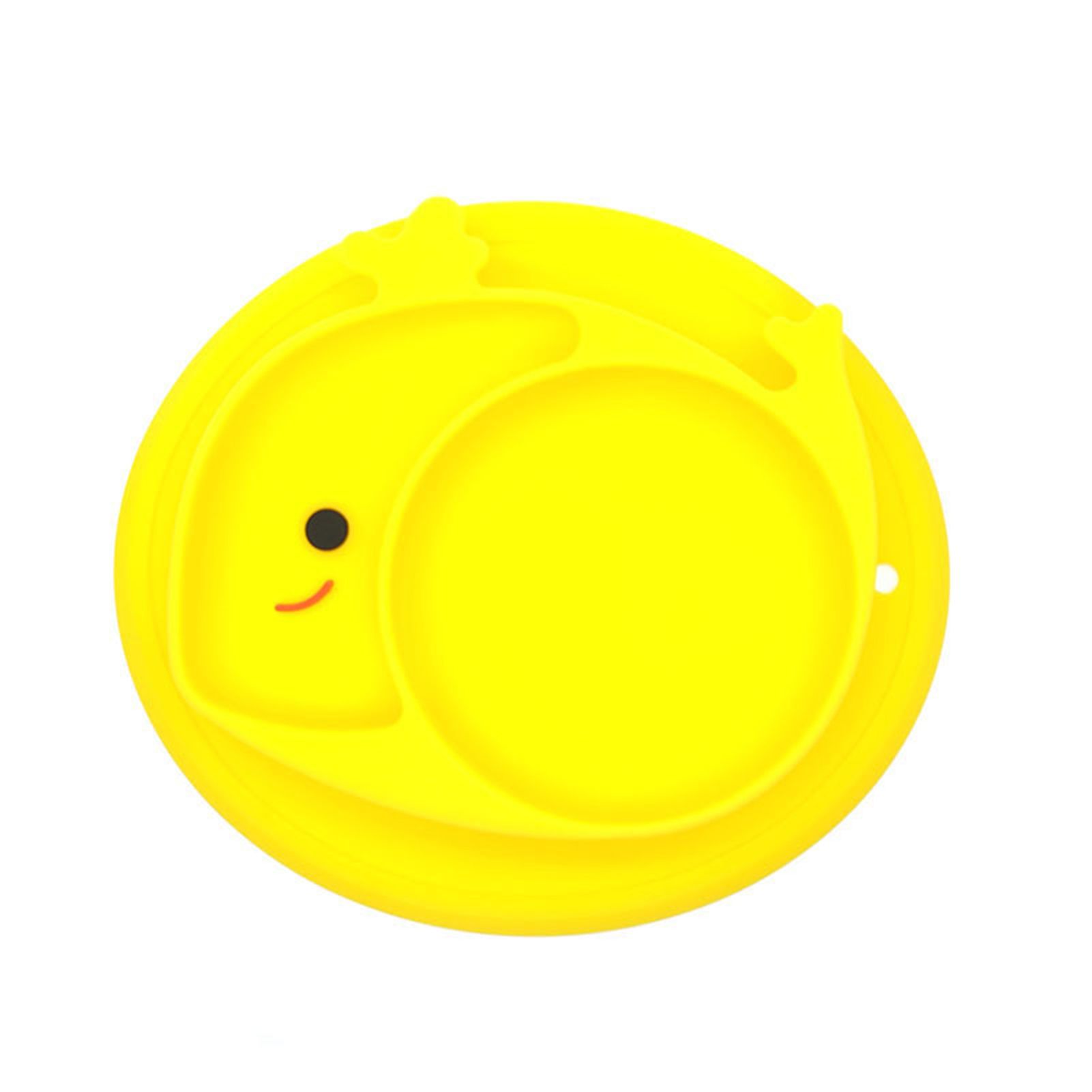 Baby Dishes Vibrant Color Lightweight Leak Proof Babies Toddlers  Suction Plates for Household