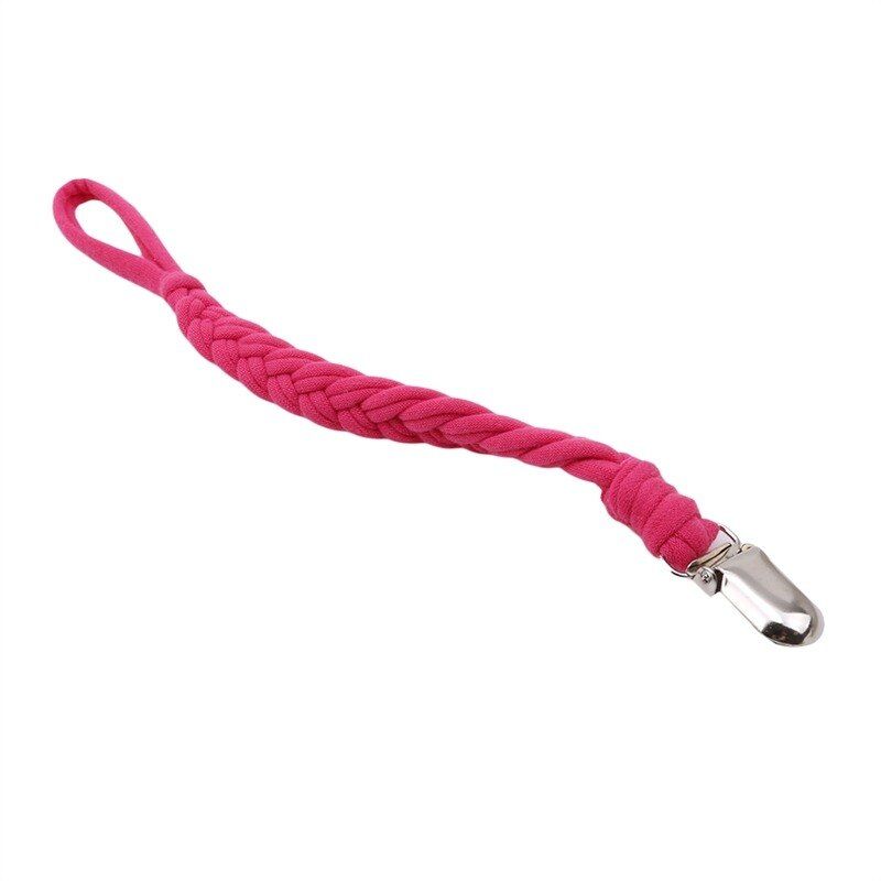 1Pcs Colorful Baby Pacifier Clips Crochet Beads Wooden Pacifier Chain Holder Baby Shower Gifts