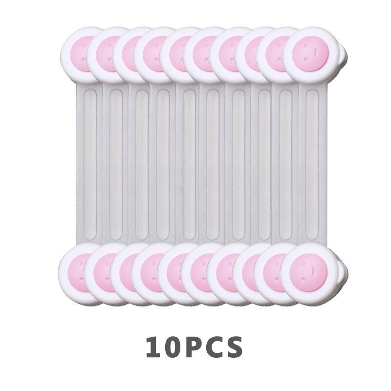 10Pcs/Lot Refrigerator Protection From Children Lock Baby ty Lock Plastic Child Castle Drawer Cabinet Security Door Stopper