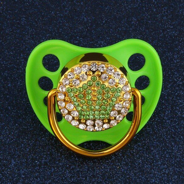 New Style Bling Bling Crown Pacifier For 0-18 M Baby Luxury Dummy For Girls And Boys Gift