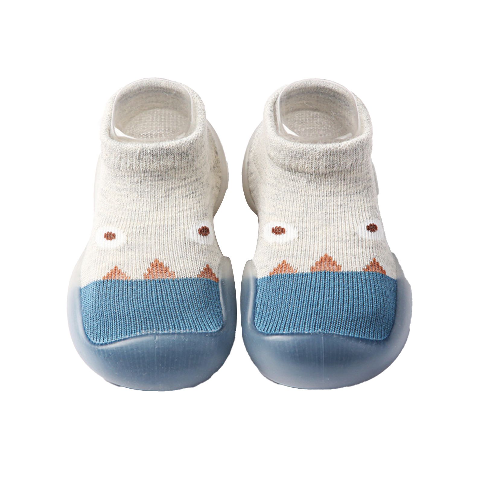 1Pair First-walking Shoes Elastic Shoes Surface Anti-slip Customized Baby First-walking Sneaker for Home