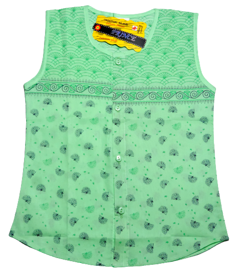 (4-5 Years) Kids Summer Stylish Sleeve less Cotton Fotua Soft Pleated Cotton Fabric