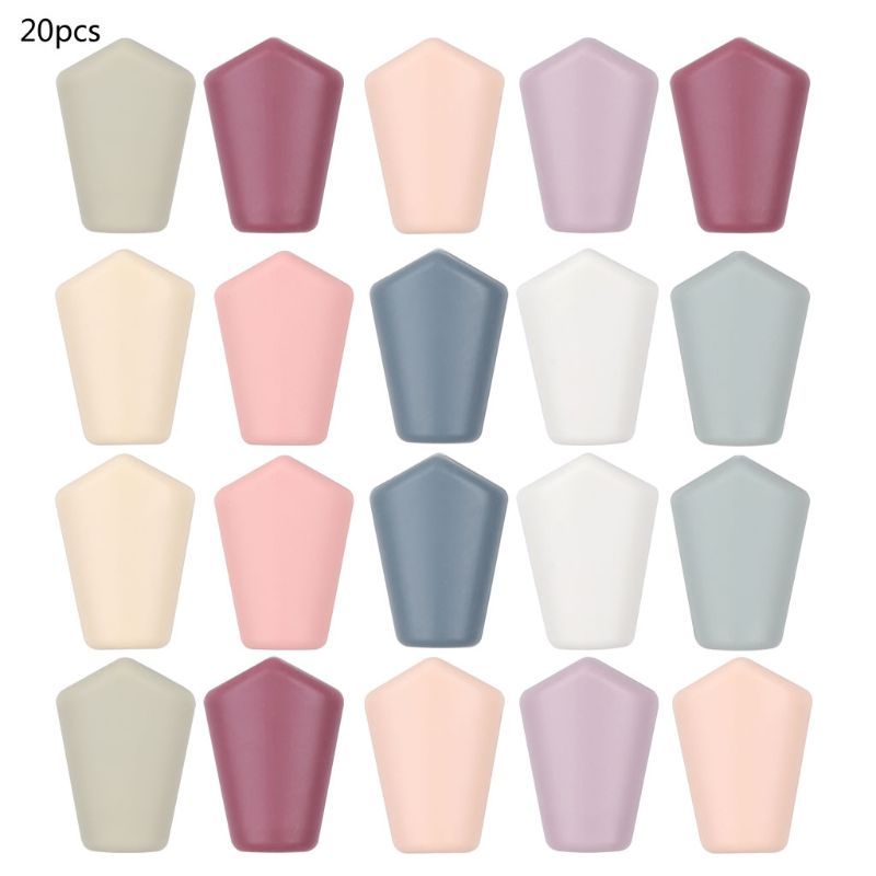 2.5*3cm 20pcs/lot Silicone Loose Beads Safe Teether Round Baby Teething Beads DIY Chewable Pacifier Chain Baby Products