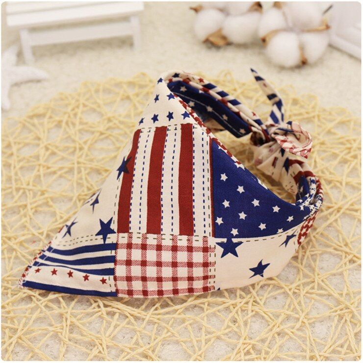 Baby Bibs for Boy&Girl Bandana Bib Burp Cloth Print Animal Triangle Cotton Baby Scarf Meal Collar Burp Baby Accessories