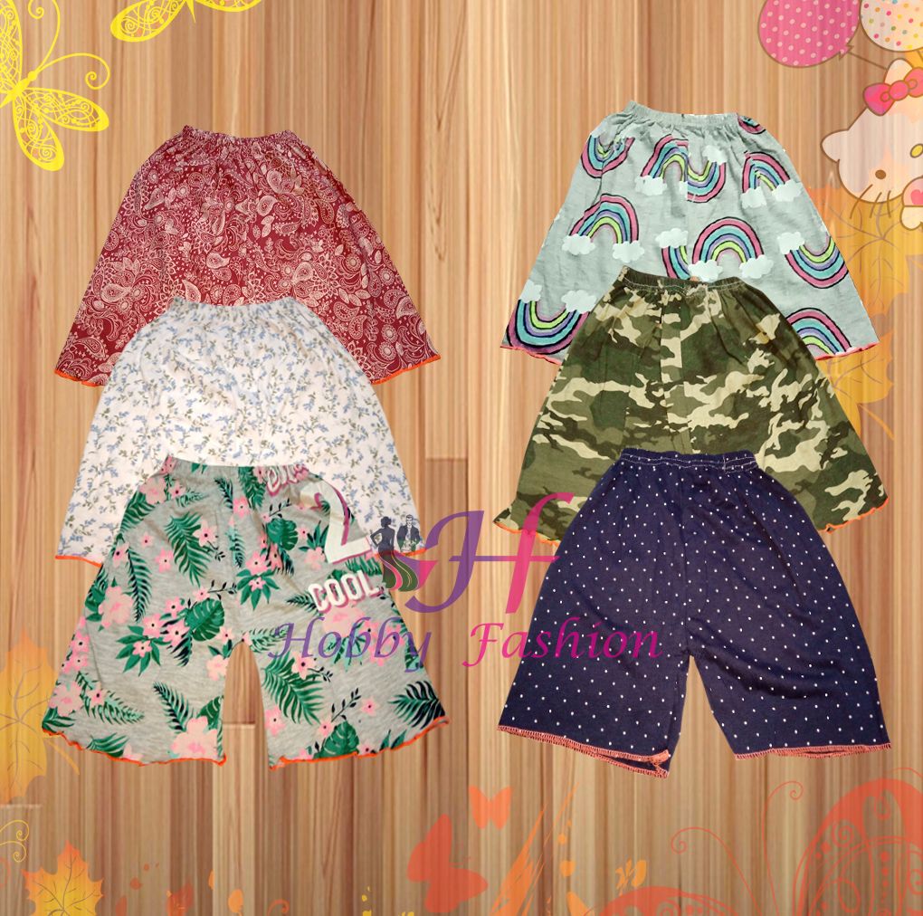 6 Pieces Multi Color Cotton Half Pant For kids By Any Color