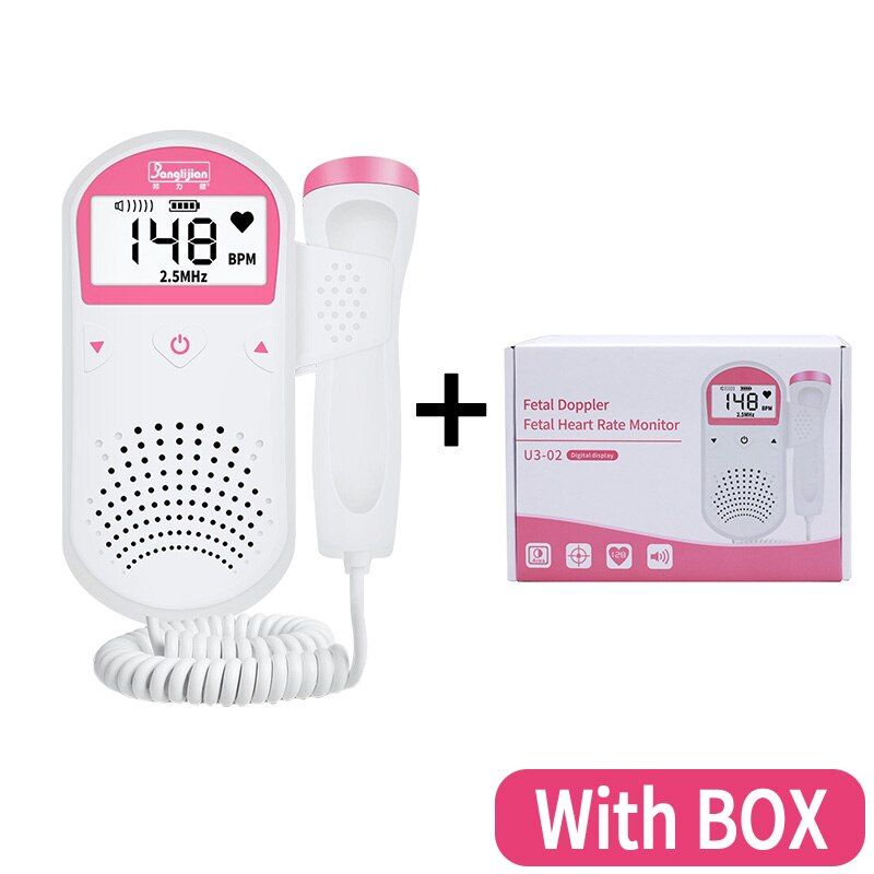 Fetal Monitors Portable Ultrasound Doppler Fetal Baby Sonar Detector Household Pregnancy Bebe Heart Rate Monitor No Radiation