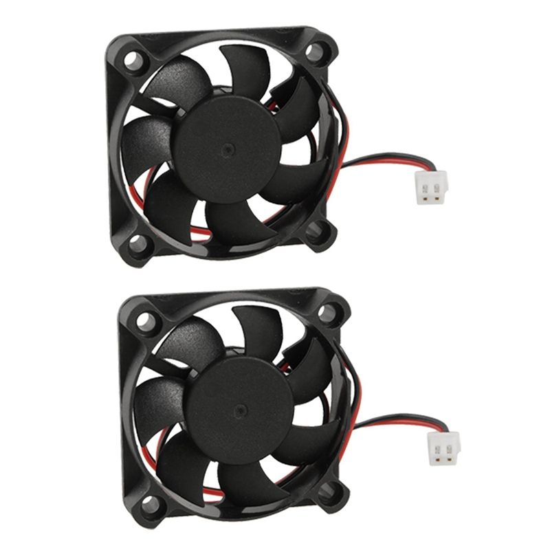 2X Brushless 50 x 50 x 10mm DC 12V 5010 7 Blade Cooling Fan