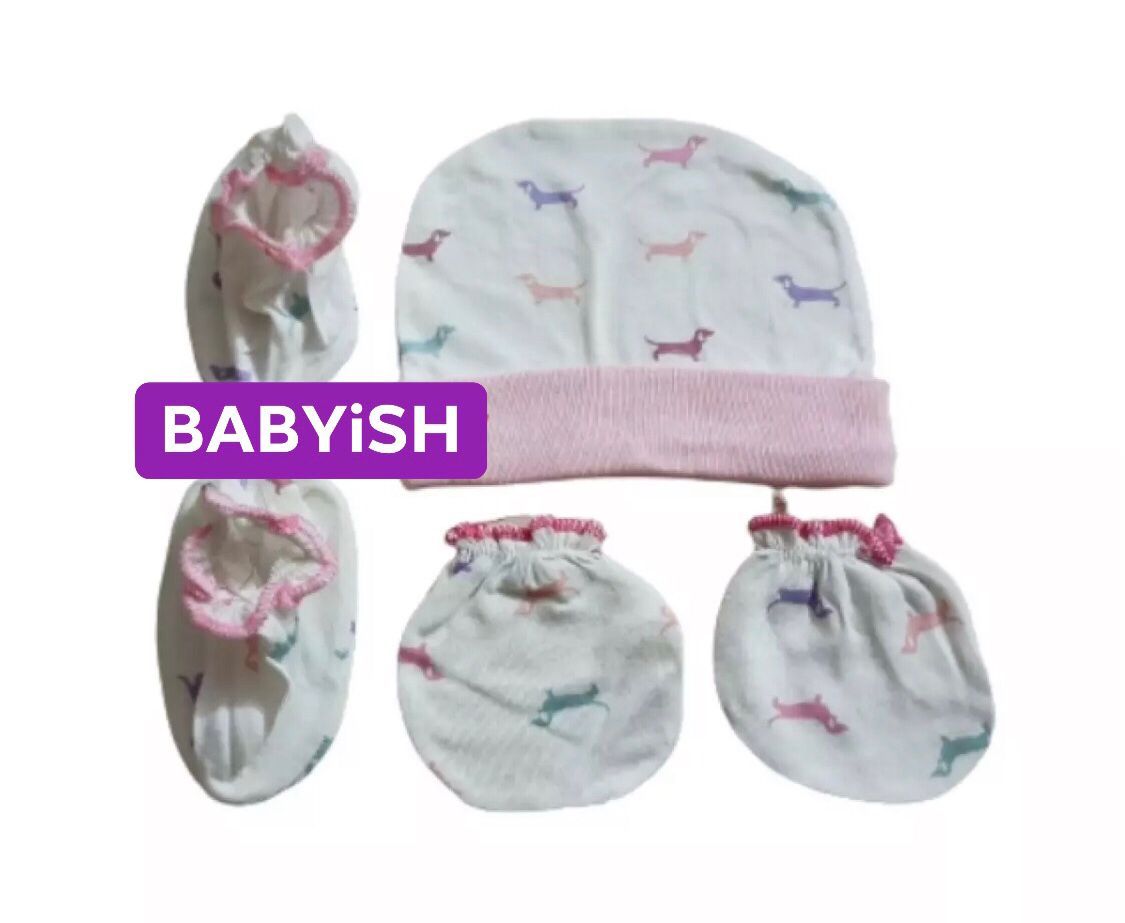 Baby Hat,Gloves & shoe 0-6 Months (China) Multicolor