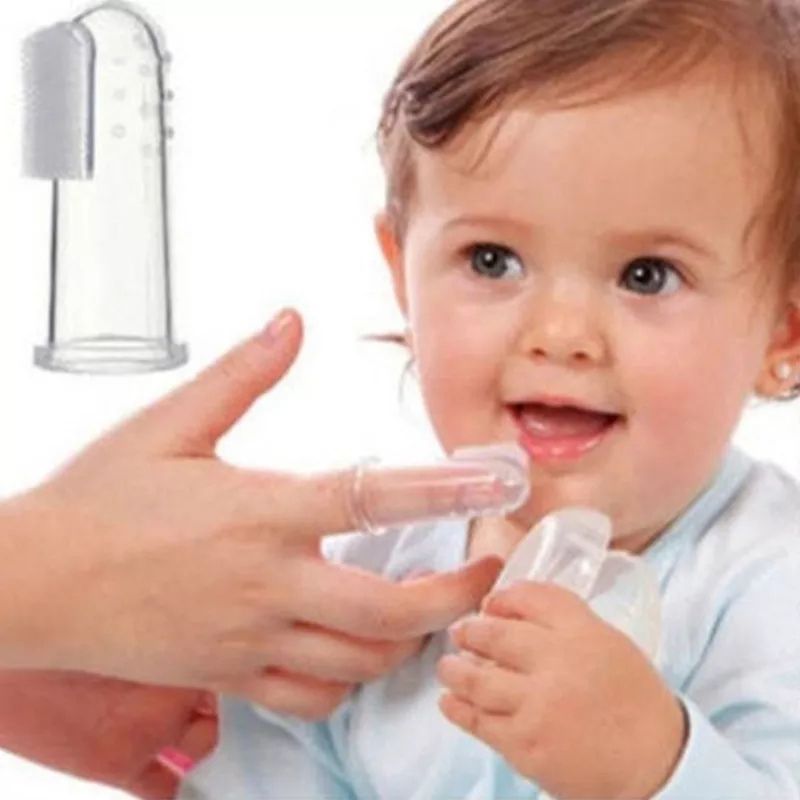 Soft Silicone Kids Mouth Finger Toothbrush Baby teeth Cleaner - Tooth Brush