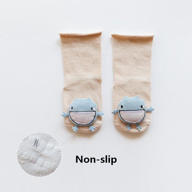 Soft Cotton Baby Girls Socks Newborn Cartoon Animal Baby Socks Infant Baby Boy Socks Anti Slip Floor Sock Casual Style