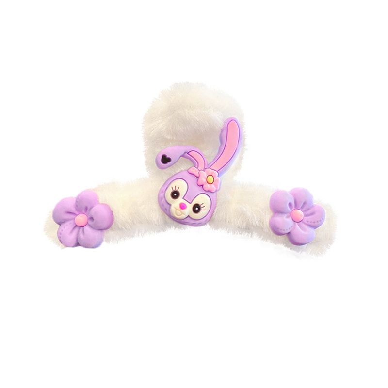 Hair Claws Clips White Cartoon Non-Slip Strong Hold Jaw Clamp Hair Styling Accessories for Women Girl