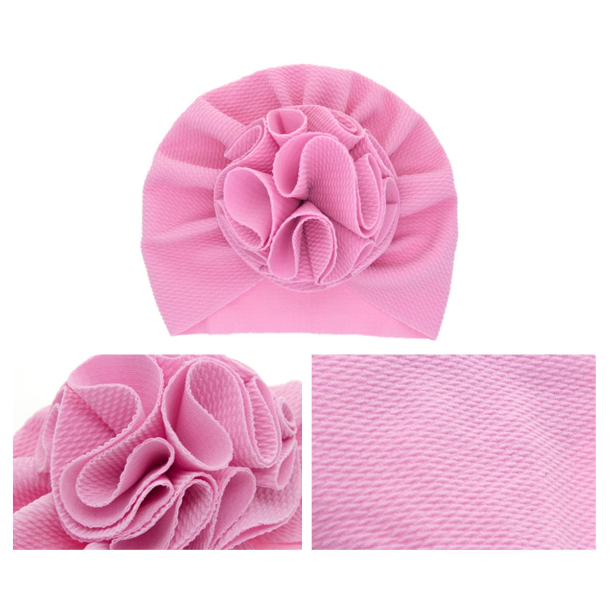 Newborn Baby Hospital Hat, Cute Knotted Head Wrap Soft Warm Beanie Cap Turban Hat for Infant Girls Boys