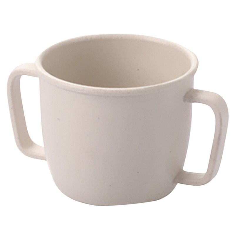 Wheat Straw Environmental Water Cup Children Breakfast Double Handle Eco-Friendly Milk Drink Cup For Baby