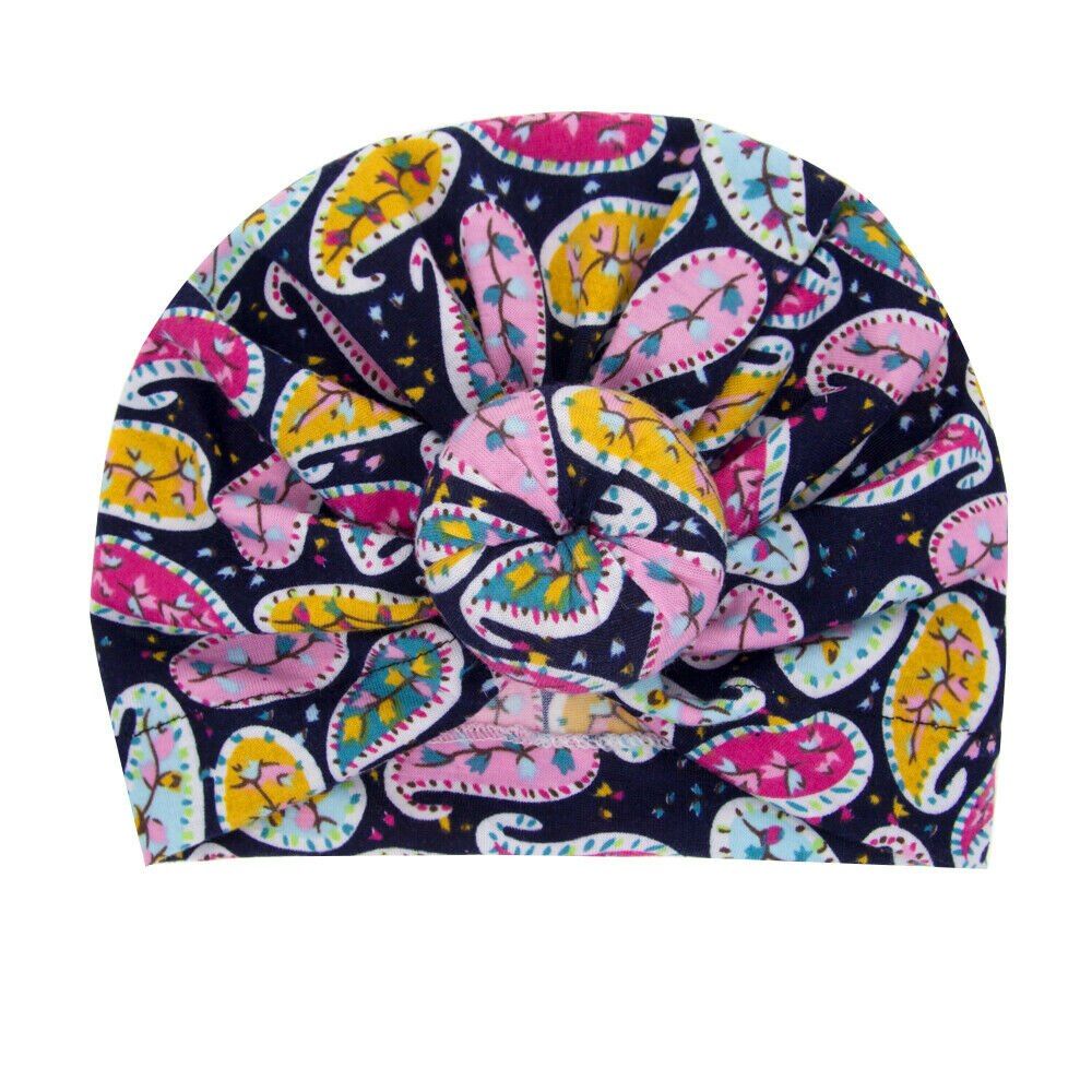 2019 Baby Kids Cap Newborn Infant Baby Turban Toddler Kids Boy Girl Cotton Blends Hat Lovely Soft Hat Knot Caps Gifts
