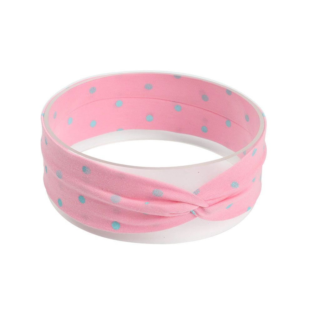 Cotton Baby Girl Headbands Dot Hair Band Newborn Kids Bows Turban  Hair Accessories
