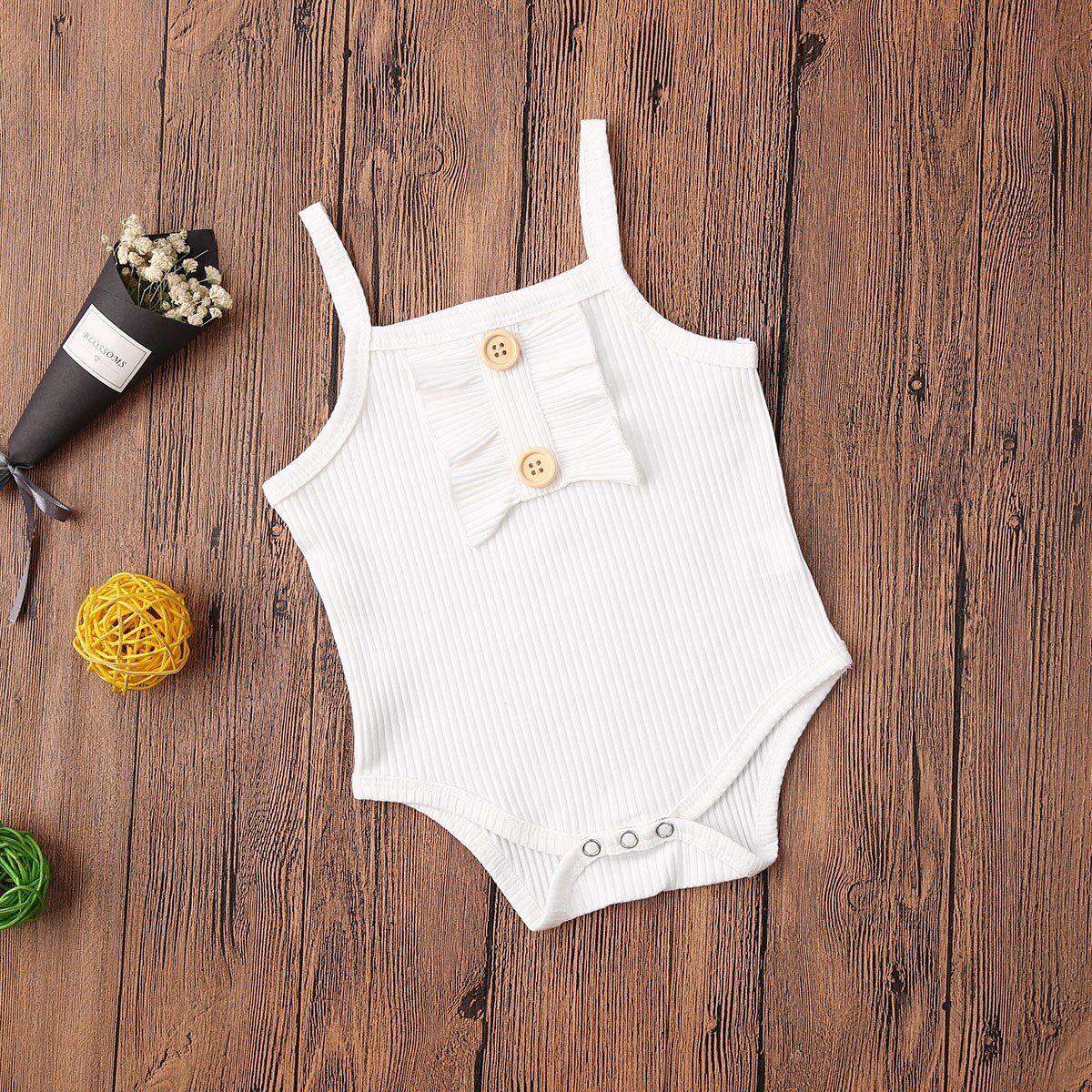 2020 Baby Summer Clothing Newborn Toddler Baby Girl Kid Cotton Jumpsuit Bodysuit Clothes Sleeveless Outfits Ribbed Solid Sunsuit