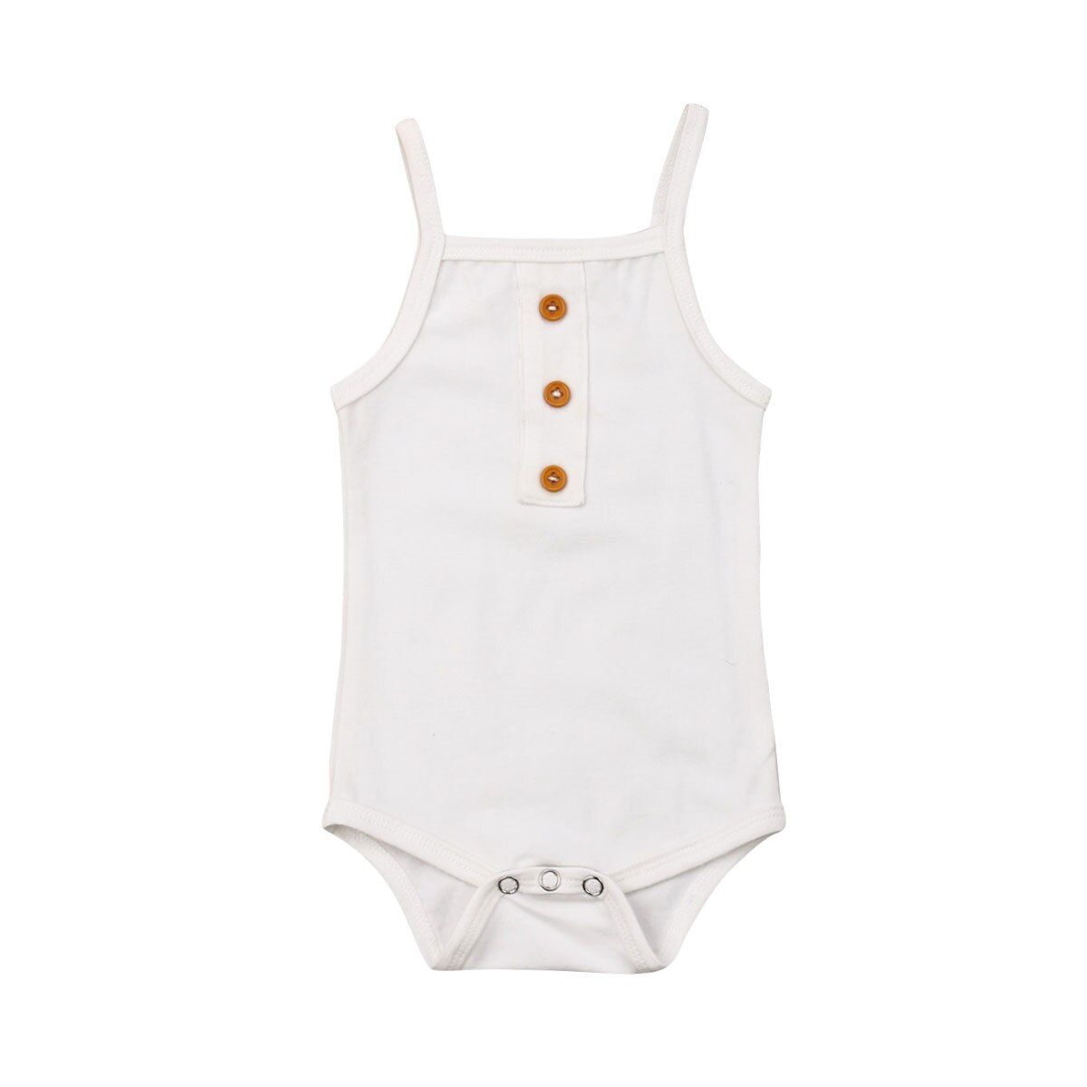 2019 Clothes 0-24M Newborn Kid Baby Girl Boy Solid Color Summer Clothes Cotton Romper Jumpsuit Sunsuit