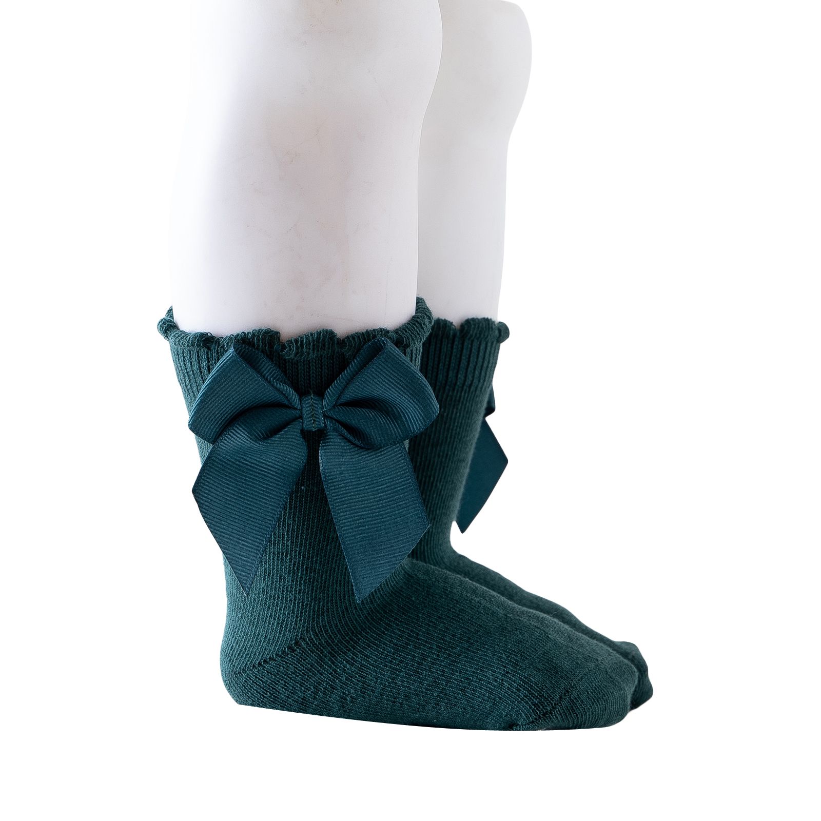 Kids Socks, Toddler Solid Color Short Tube Socks with Big Bowknot for Spring Summer, 6 Months-5 Years