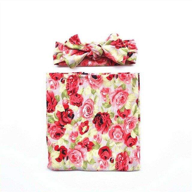 2019 Baby Clothing Soft Muslin Baby Girls Boys Newborn Cotton Wrap Swaddling Blanket Newborn Floral Swaddle Towel 0-12M 80*65cm